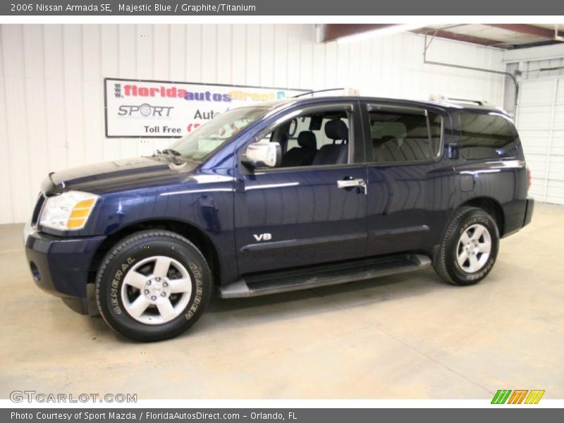 Majestic Blue / Graphite/Titanium 2006 Nissan Armada SE