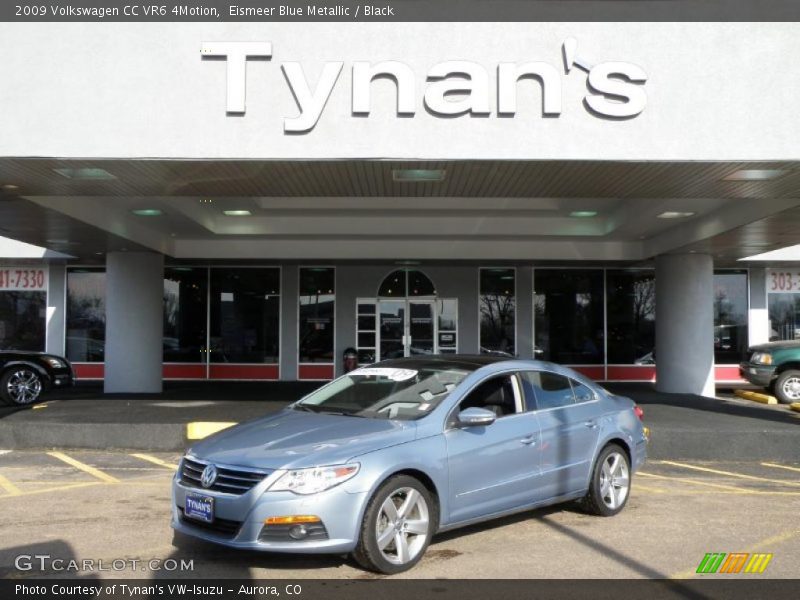 Eismeer Blue Metallic / Black 2009 Volkswagen CC VR6 4Motion