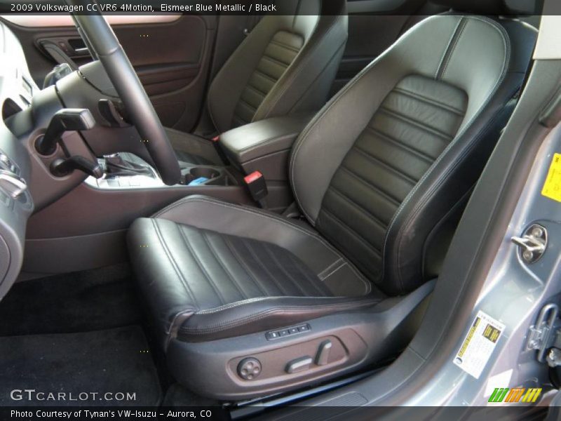 Eismeer Blue Metallic / Black 2009 Volkswagen CC VR6 4Motion