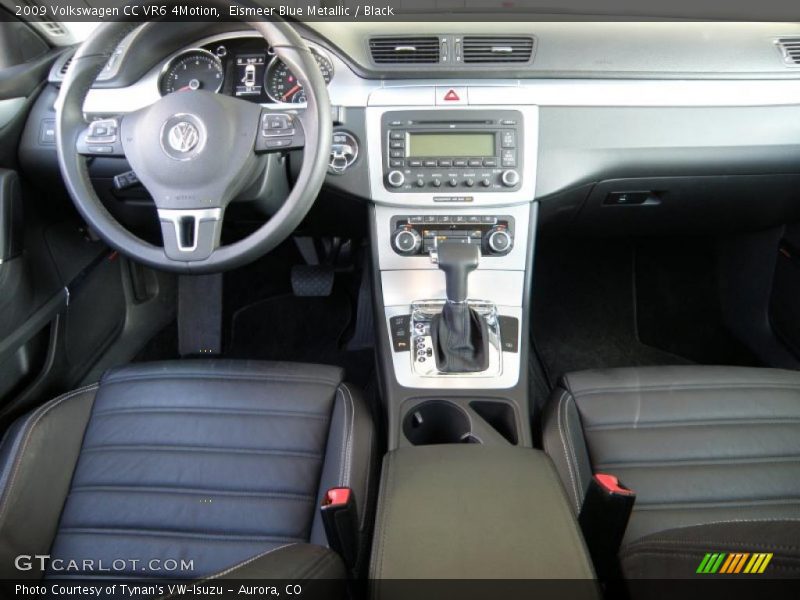 Eismeer Blue Metallic / Black 2009 Volkswagen CC VR6 4Motion