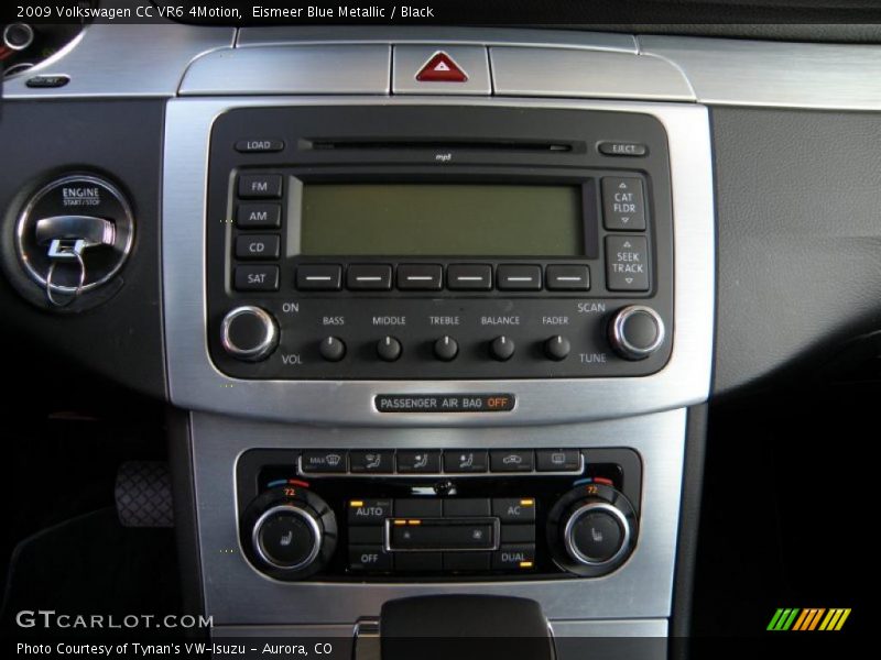 Eismeer Blue Metallic / Black 2009 Volkswagen CC VR6 4Motion