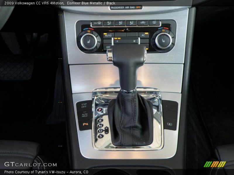 Eismeer Blue Metallic / Black 2009 Volkswagen CC VR6 4Motion
