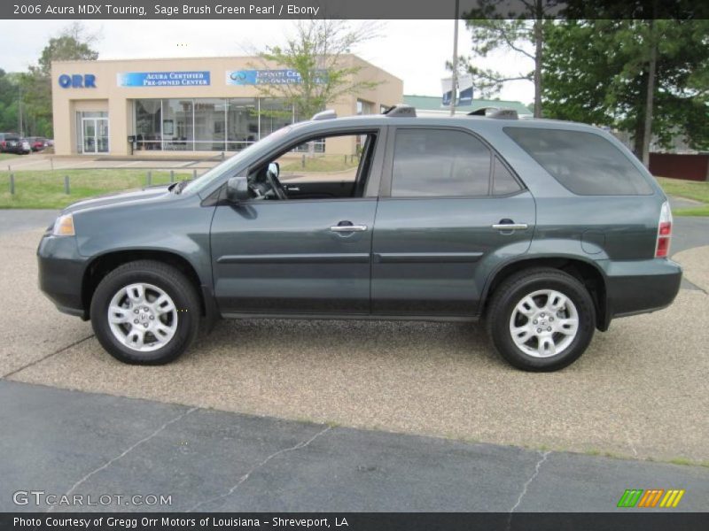 Sage Brush Green Pearl / Ebony 2006 Acura MDX Touring