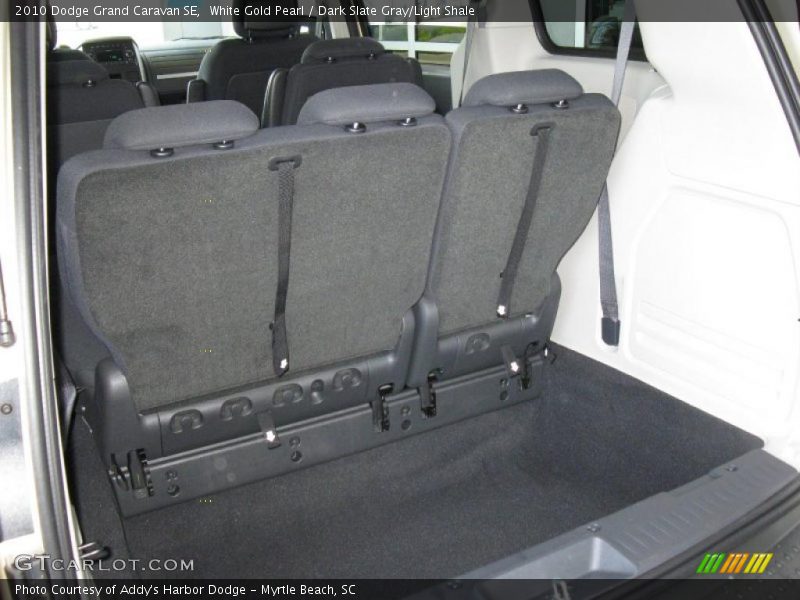 White Gold Pearl / Dark Slate Gray/Light Shale 2010 Dodge Grand Caravan SE