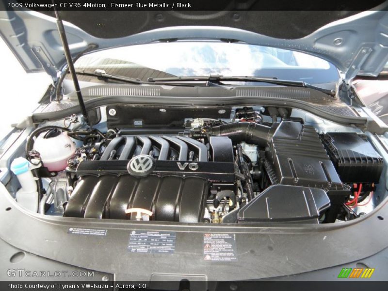 Eismeer Blue Metallic / Black 2009 Volkswagen CC VR6 4Motion