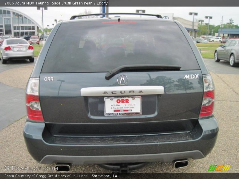 Sage Brush Green Pearl / Ebony 2006 Acura MDX Touring