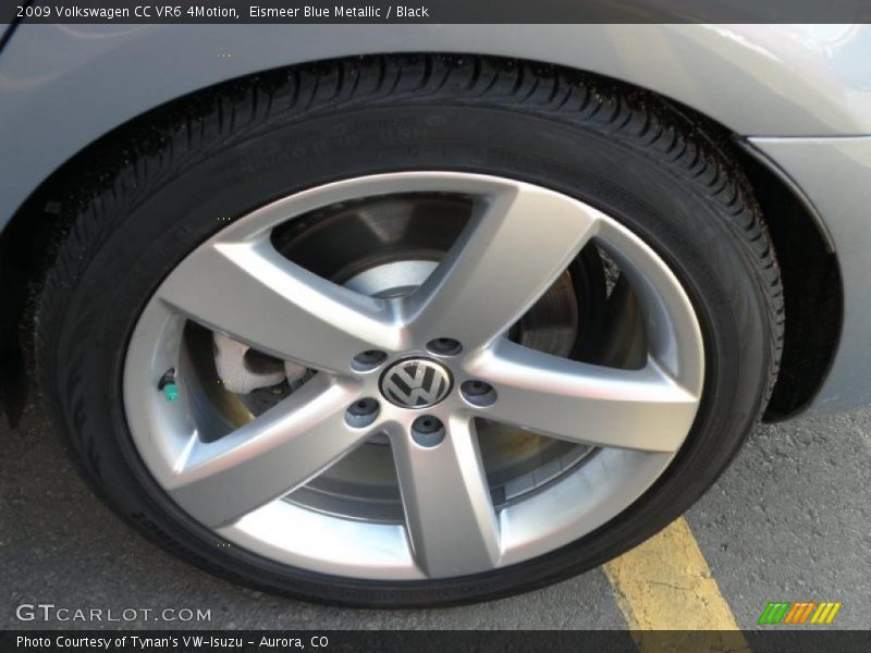 Eismeer Blue Metallic / Black 2009 Volkswagen CC VR6 4Motion