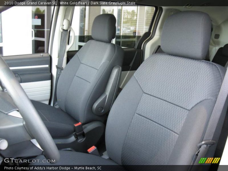 White Gold Pearl / Dark Slate Gray/Light Shale 2010 Dodge Grand Caravan SE