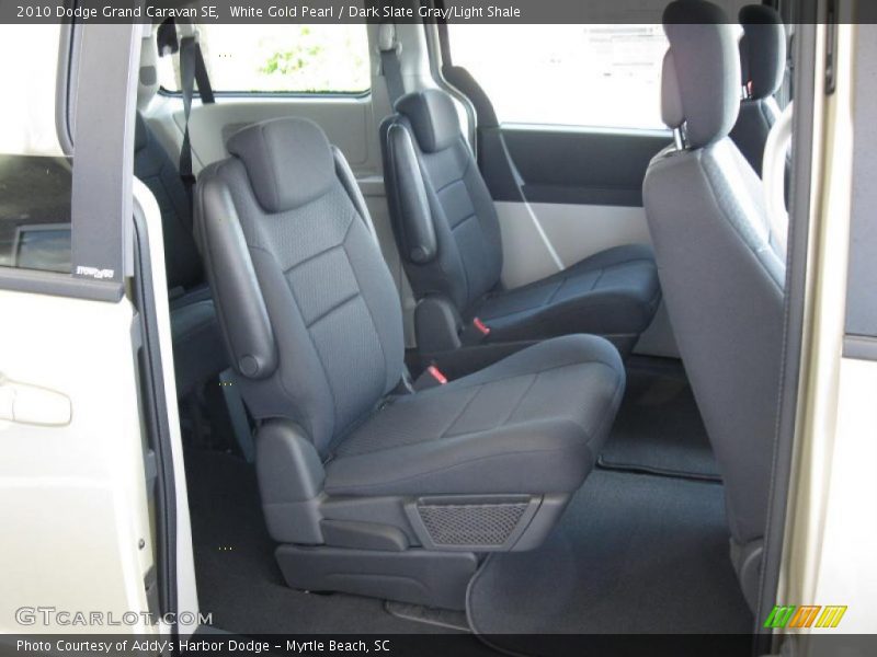 White Gold Pearl / Dark Slate Gray/Light Shale 2010 Dodge Grand Caravan SE