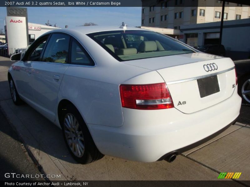 Ibis White / Cardamom Beige 2007 Audi A6 3.2 quattro Sedan