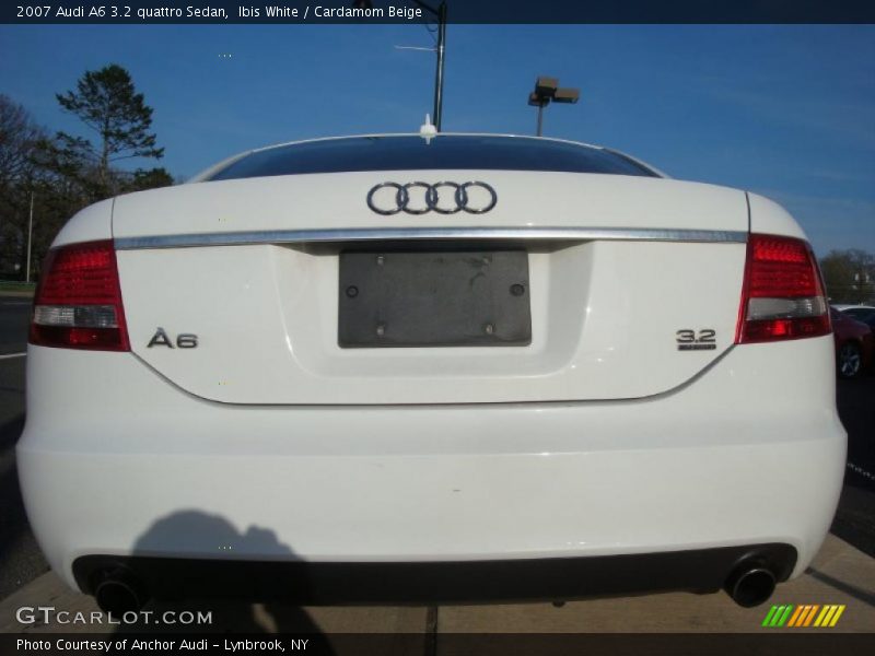 Ibis White / Cardamom Beige 2007 Audi A6 3.2 quattro Sedan