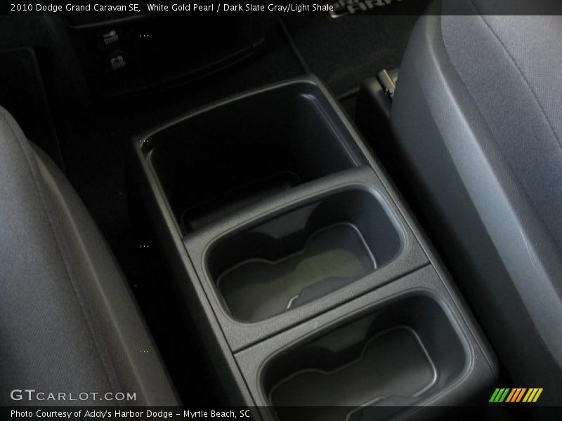 White Gold Pearl / Dark Slate Gray/Light Shale 2010 Dodge Grand Caravan SE