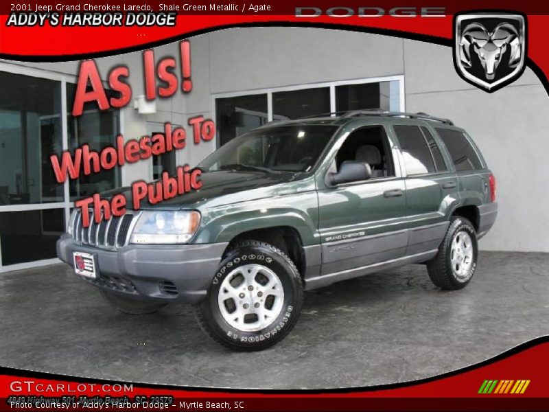 Shale Green Metallic / Agate 2001 Jeep Grand Cherokee Laredo
