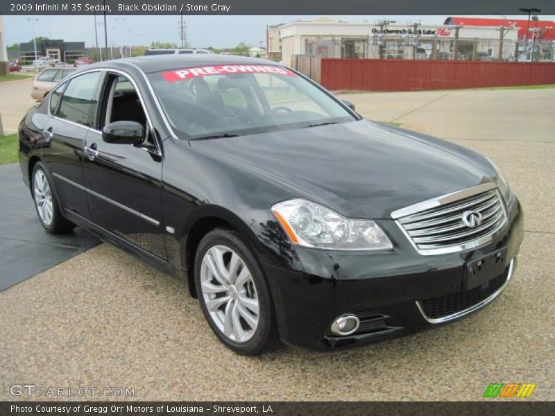 Black Obsidian / Stone Gray 2009 Infiniti M 35 Sedan