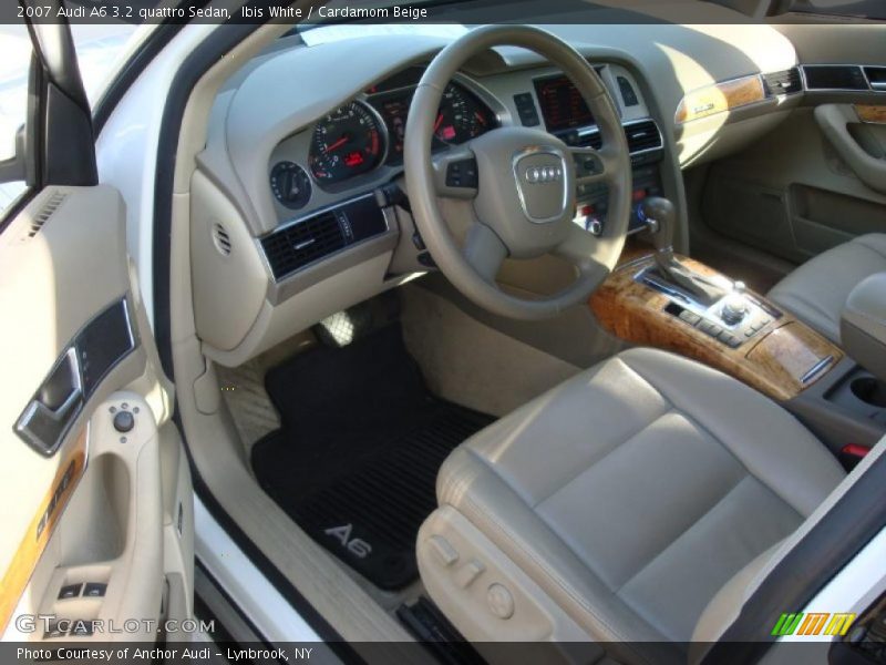 Ibis White / Cardamom Beige 2007 Audi A6 3.2 quattro Sedan