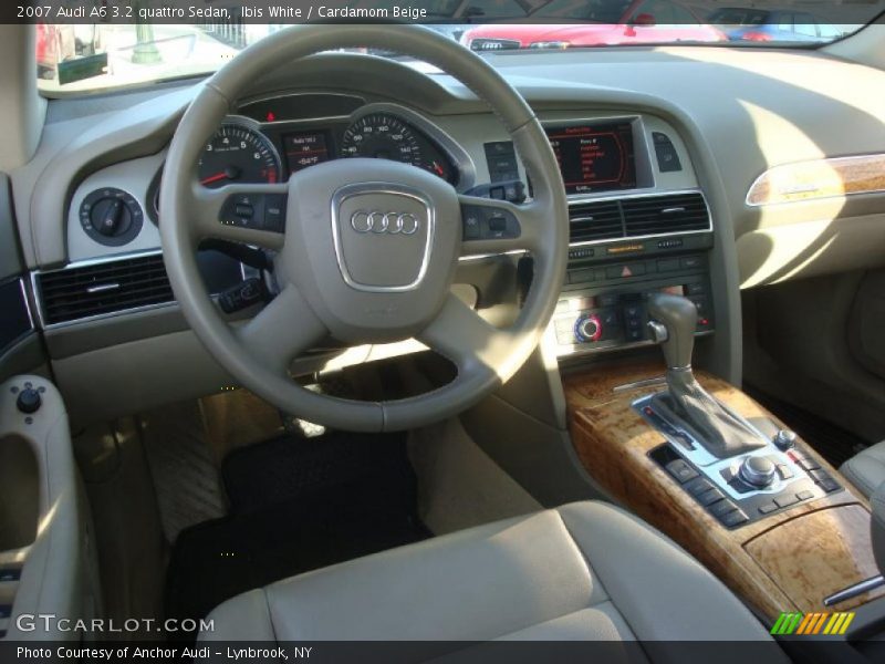 Ibis White / Cardamom Beige 2007 Audi A6 3.2 quattro Sedan