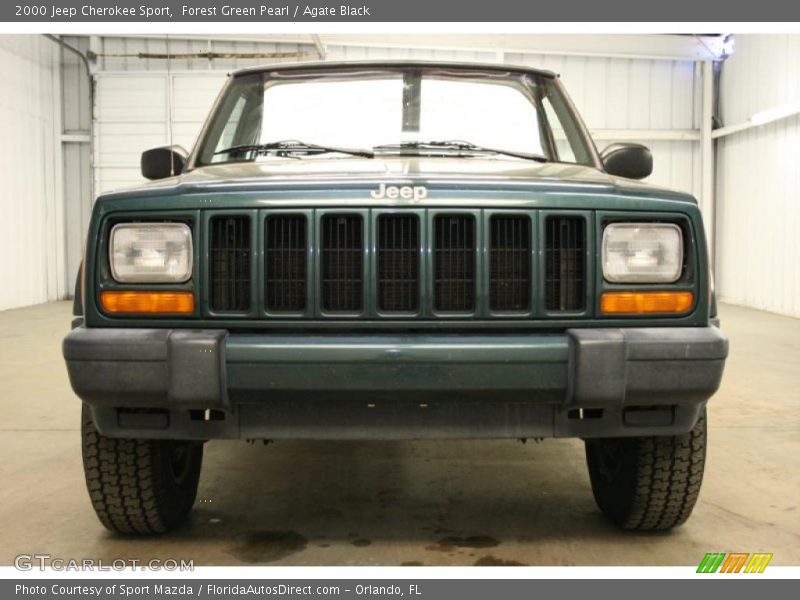 Forest Green Pearl / Agate Black 2000 Jeep Cherokee Sport