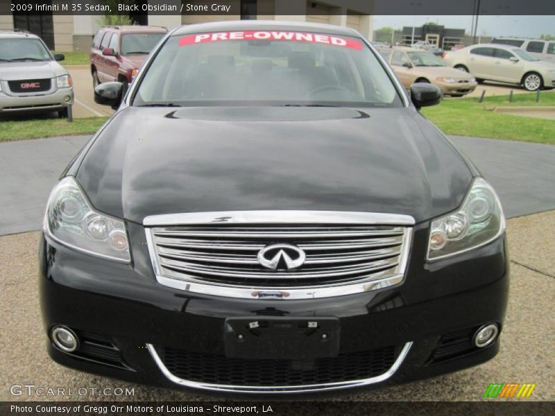 Black Obsidian / Stone Gray 2009 Infiniti M 35 Sedan