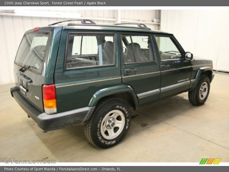 Forest Green Pearl / Agate Black 2000 Jeep Cherokee Sport