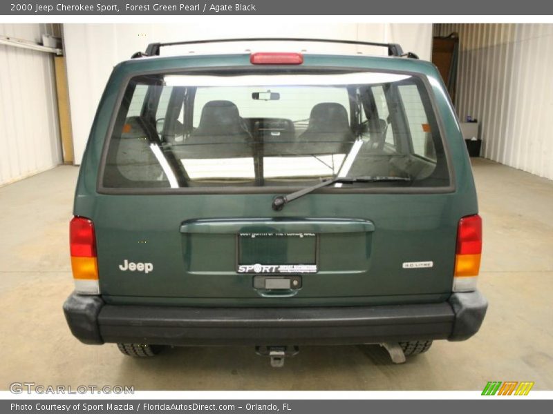 Forest Green Pearl / Agate Black 2000 Jeep Cherokee Sport