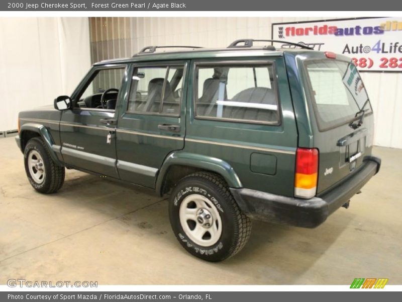 Forest Green Pearl / Agate Black 2000 Jeep Cherokee Sport