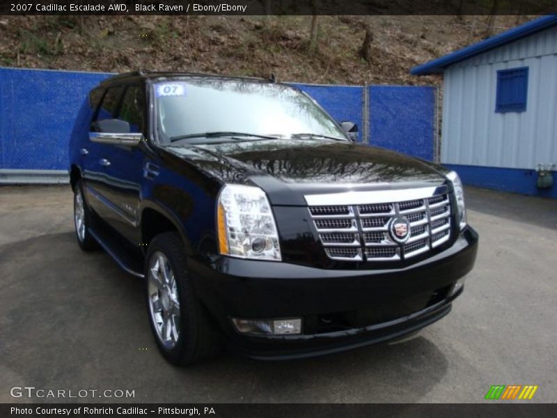 Black Raven / Ebony/Ebony 2007 Cadillac Escalade AWD