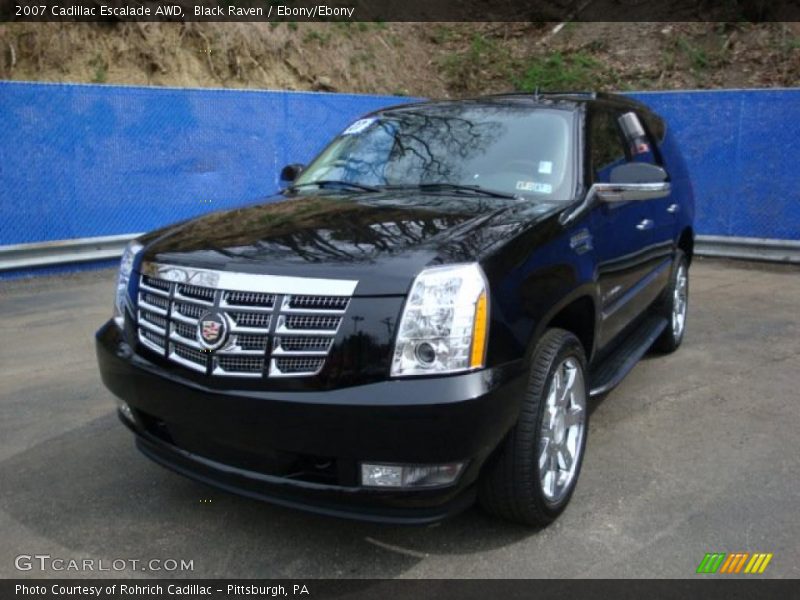 Black Raven / Ebony/Ebony 2007 Cadillac Escalade AWD