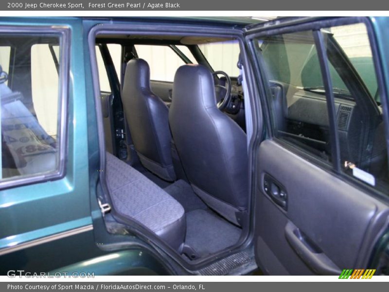 Forest Green Pearl / Agate Black 2000 Jeep Cherokee Sport
