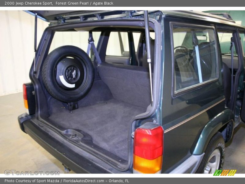 Forest Green Pearl / Agate Black 2000 Jeep Cherokee Sport