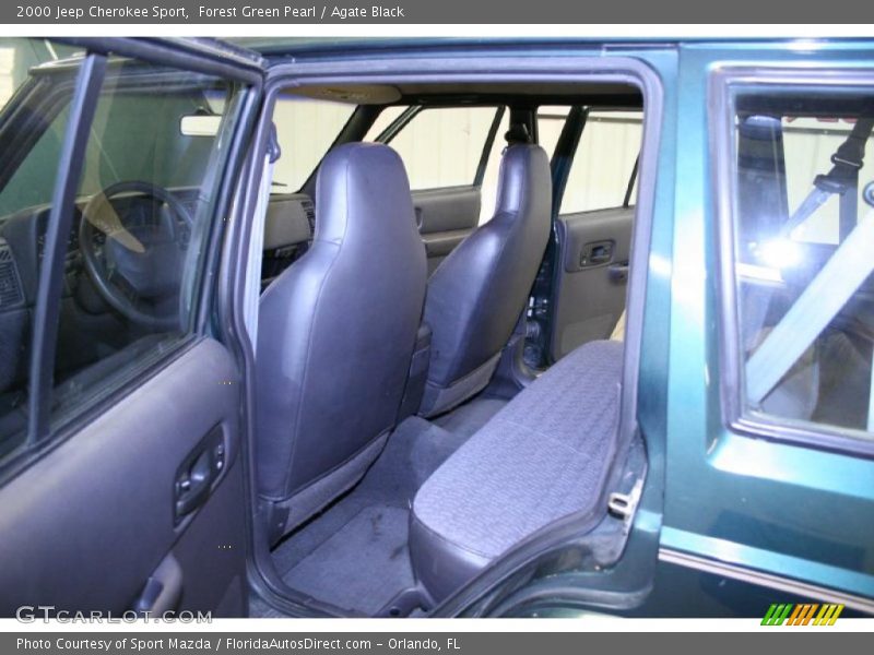Forest Green Pearl / Agate Black 2000 Jeep Cherokee Sport