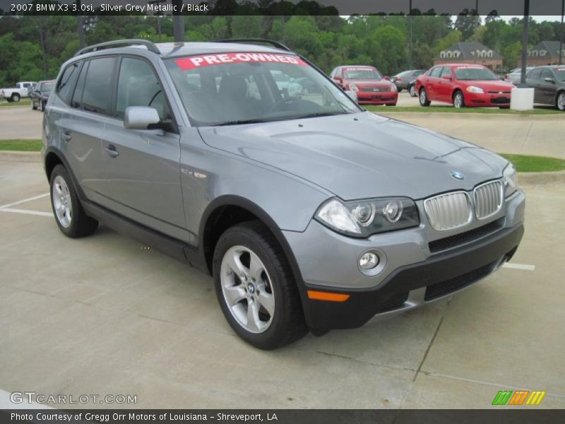 Silver Grey Metallic / Black 2007 BMW X3 3.0si