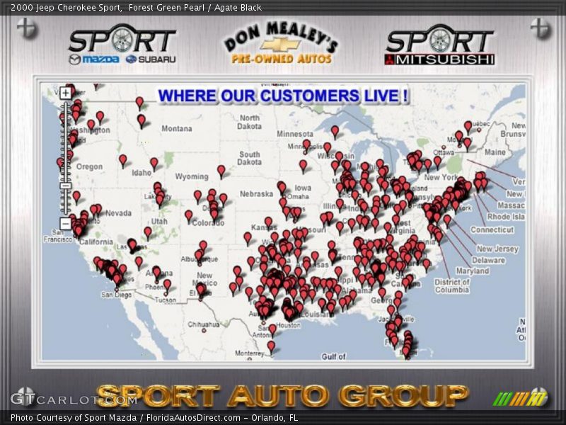 Forest Green Pearl / Agate Black 2000 Jeep Cherokee Sport