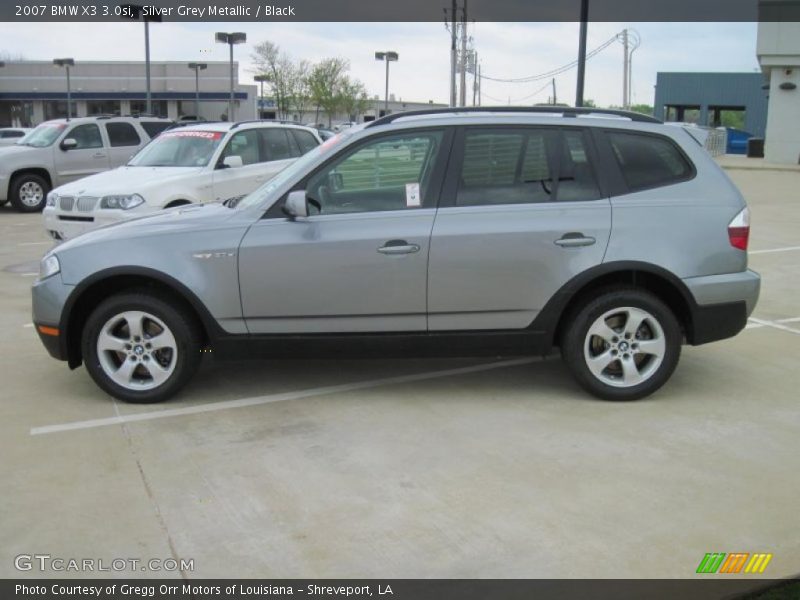 Silver Grey Metallic / Black 2007 BMW X3 3.0si