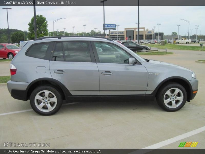 Silver Grey Metallic / Black 2007 BMW X3 3.0si