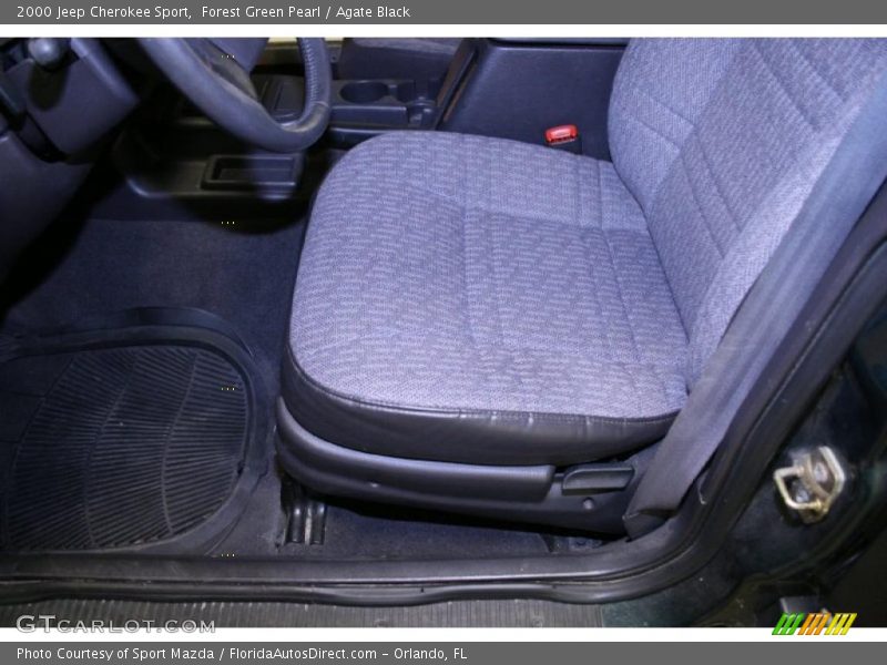 Forest Green Pearl / Agate Black 2000 Jeep Cherokee Sport