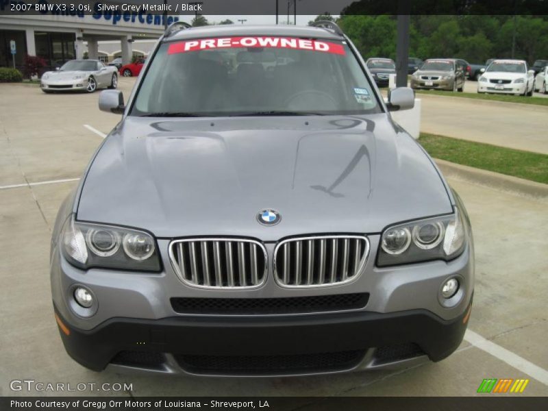 Silver Grey Metallic / Black 2007 BMW X3 3.0si
