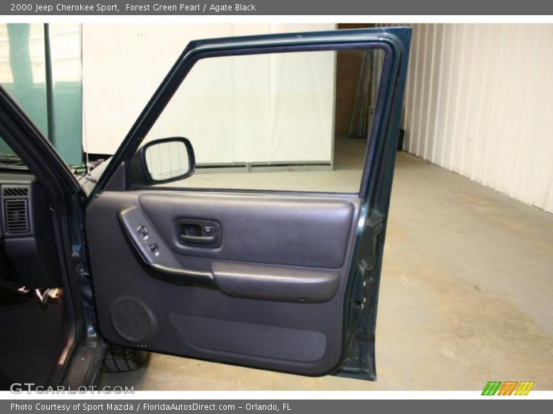 Forest Green Pearl / Agate Black 2000 Jeep Cherokee Sport
