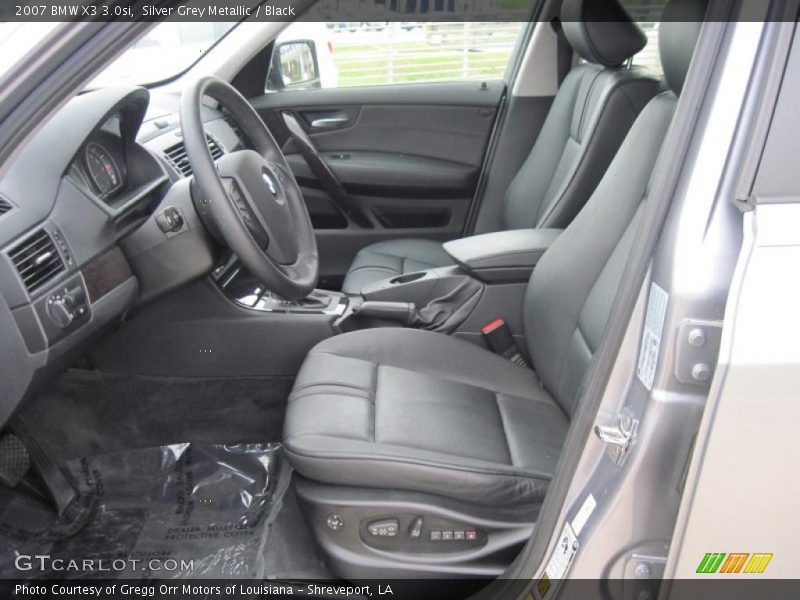 Silver Grey Metallic / Black 2007 BMW X3 3.0si