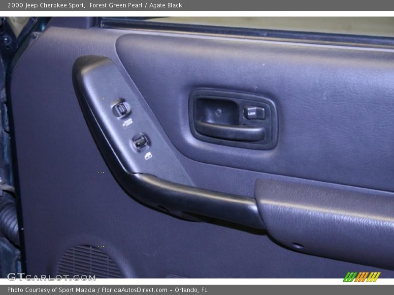 Forest Green Pearl / Agate Black 2000 Jeep Cherokee Sport