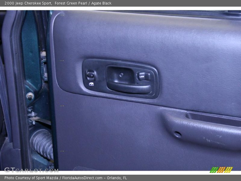 Forest Green Pearl / Agate Black 2000 Jeep Cherokee Sport