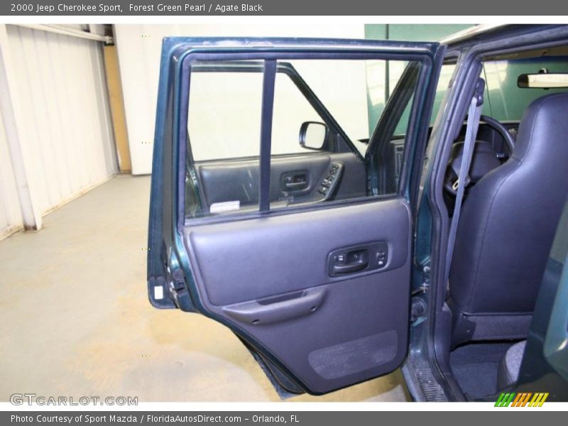 Forest Green Pearl / Agate Black 2000 Jeep Cherokee Sport
