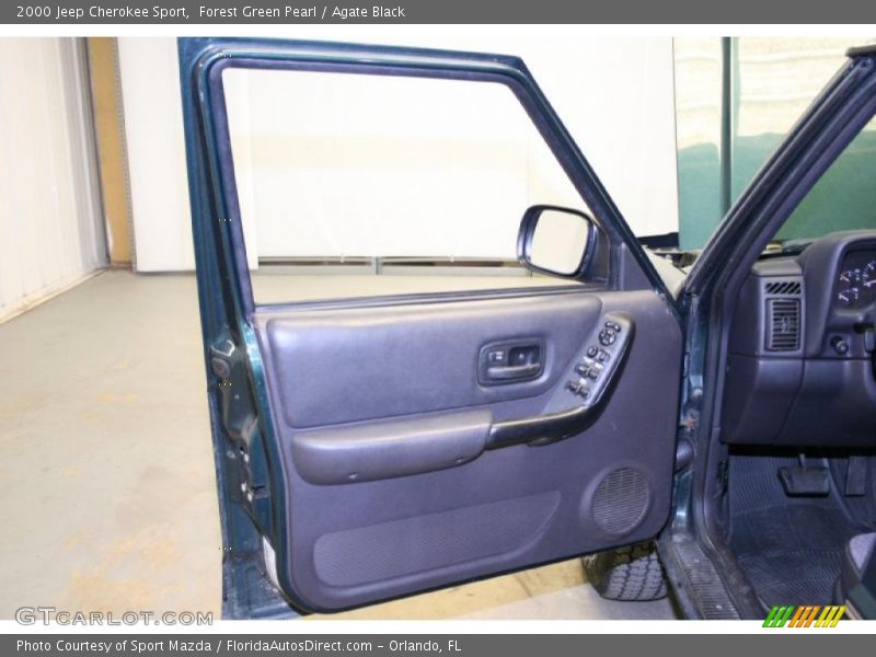 Forest Green Pearl / Agate Black 2000 Jeep Cherokee Sport