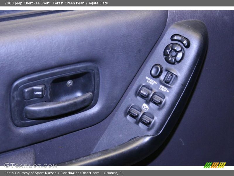Forest Green Pearl / Agate Black 2000 Jeep Cherokee Sport