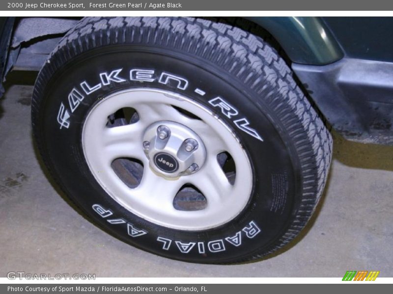 Forest Green Pearl / Agate Black 2000 Jeep Cherokee Sport