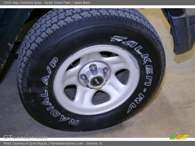 Forest Green Pearl / Agate Black 2000 Jeep Cherokee Sport