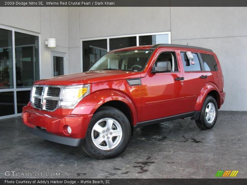 Inferno Red Crystal Pearl / Dark Khaki 2009 Dodge Nitro SE