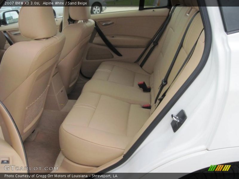 Alpine White / Sand Beige 2007 BMW X3 3.0si