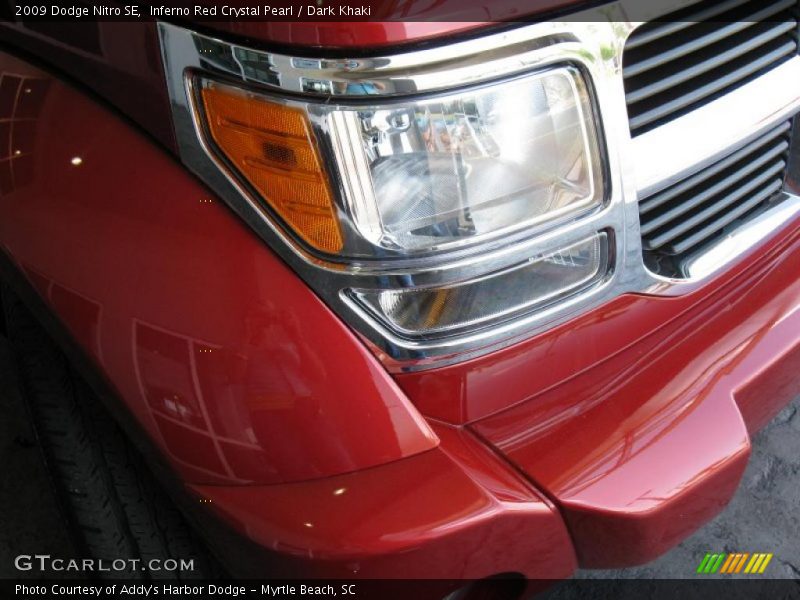 Inferno Red Crystal Pearl / Dark Khaki 2009 Dodge Nitro SE