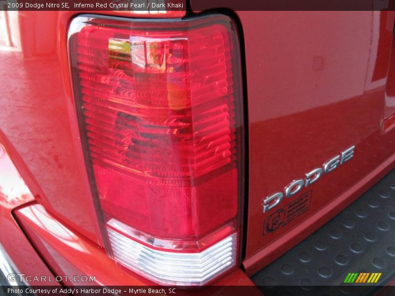 Inferno Red Crystal Pearl / Dark Khaki 2009 Dodge Nitro SE
