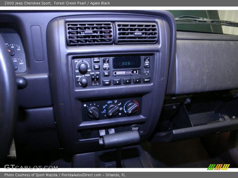Forest Green Pearl / Agate Black 2000 Jeep Cherokee Sport